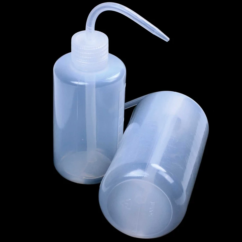 4 Pack Plant Flower Succulent Watering Bottle Plastic Bend Mouth Watering Cans Squeeze Bottle--250ML And 500ML