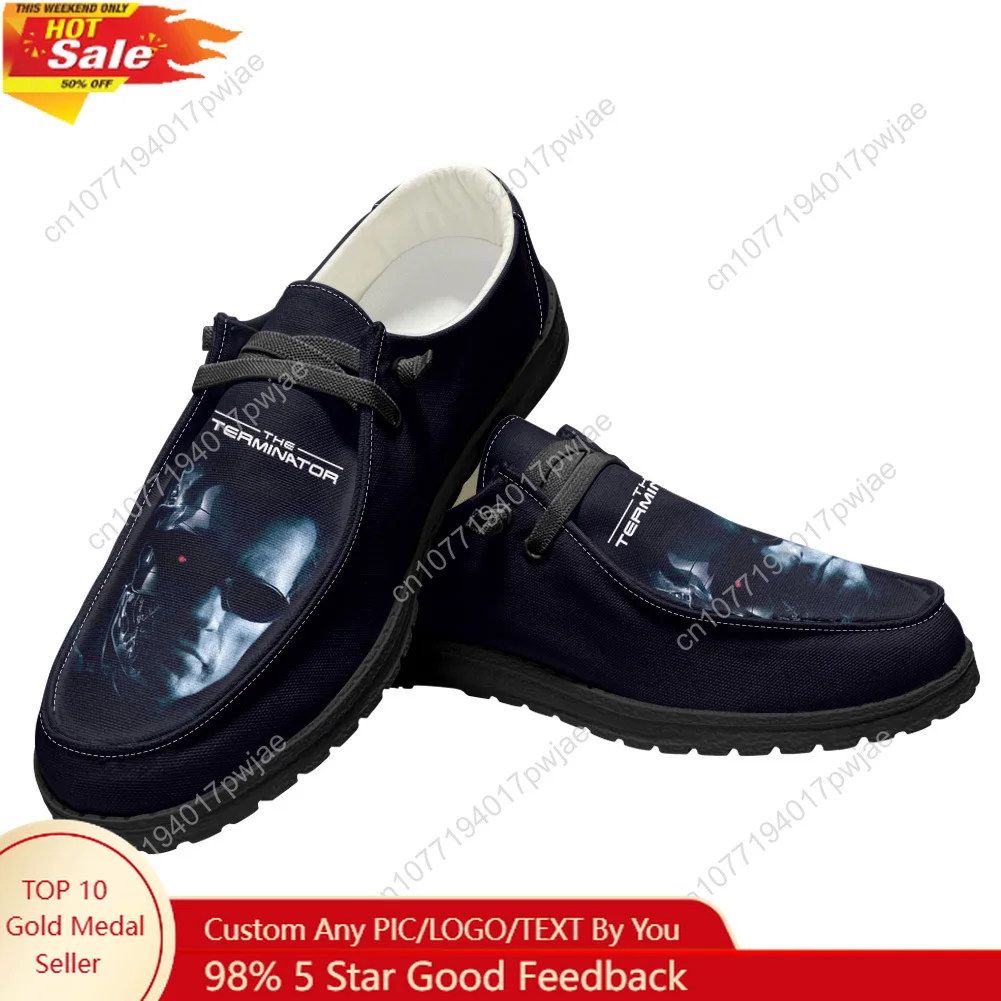 

Movie Terminator A-Arnold S-Schwarzenegger Flat Casual Shoes Mens Womans Outdoor Lace-up On foot Lightweight Shoes
