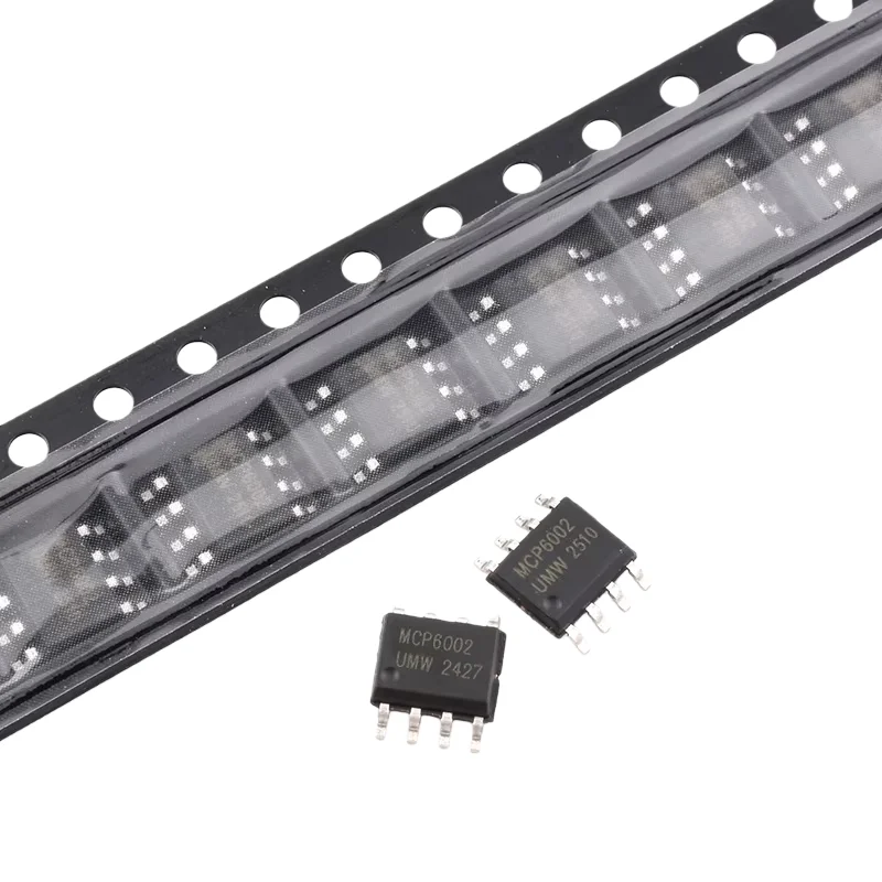 10 Stück Niedrigenergie-Operationsverstärker-Chip IC MCP6002-I MCP607-I/P MCP6001T – Detail 3
