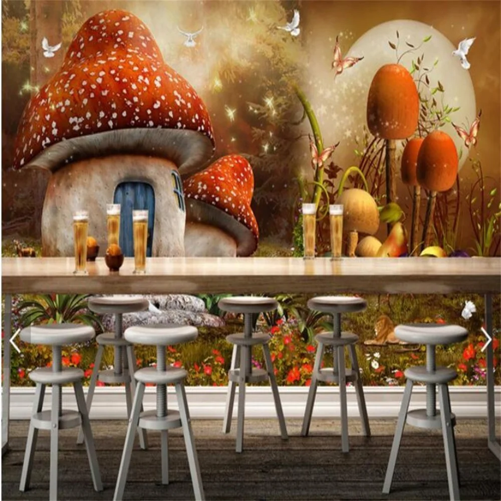 

beibehang Custom photo wallpaper large mural 3d stereo modern cartoon fairy fantasy house photo background wall papel de parede