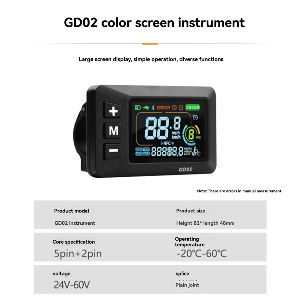 

N93R 36V 48V 52V 22A Brushless Controller GD02 Meter LCD Display+130X Throttle Kit For Electric Scooter E-Bike Repair Kit