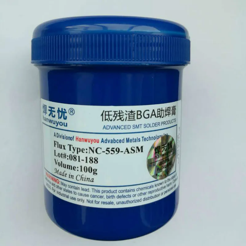 Paste NC-559-ASM 100g Leaded Free Soldering Flux Welding Paste  For SMT BGA Reballing Soldering Welding Repair No Clean Flux