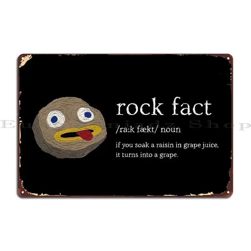 An Interesting Rock Metal Sign Vintage Designer Garage Personalized Living Room Tin Sign Poster