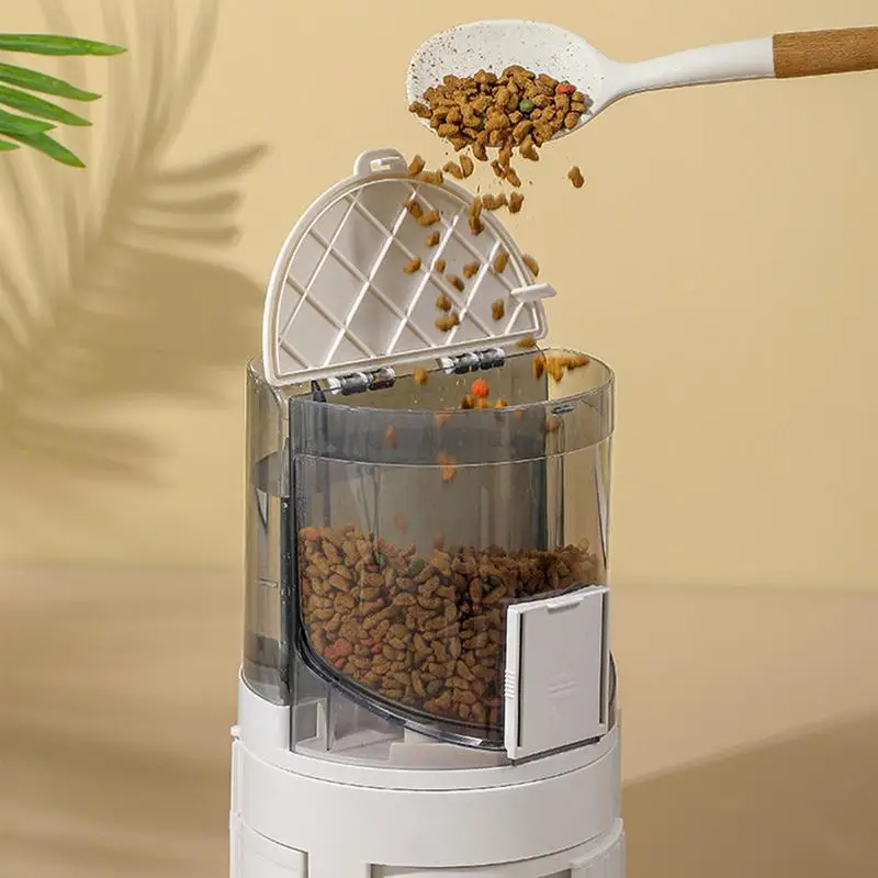 Cat Feeder And Water Dispenser 2-in-1 Auto Pet Dispenser Bowl Auto Refill Easy Clean Kittens Auto Waterer And Feeders For Pets