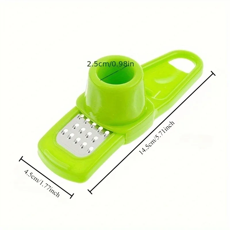 1pc Garlic Ginger Presses Manual Multi-functional Ginger Cutter Plastic Kitchen Grater Grinder Grinding Tool