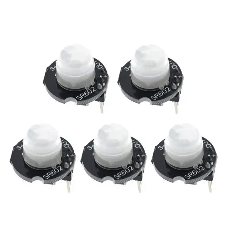 【PUBLICITY】DIY Compatible 5 Pcs Mini Motion Sensor Module SR602-Pyroelectric Infrared PIR Kit With For Arduino Projects