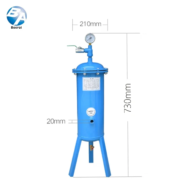 Single outlet for industrial air filtration 1M3 capacity high precision air filter