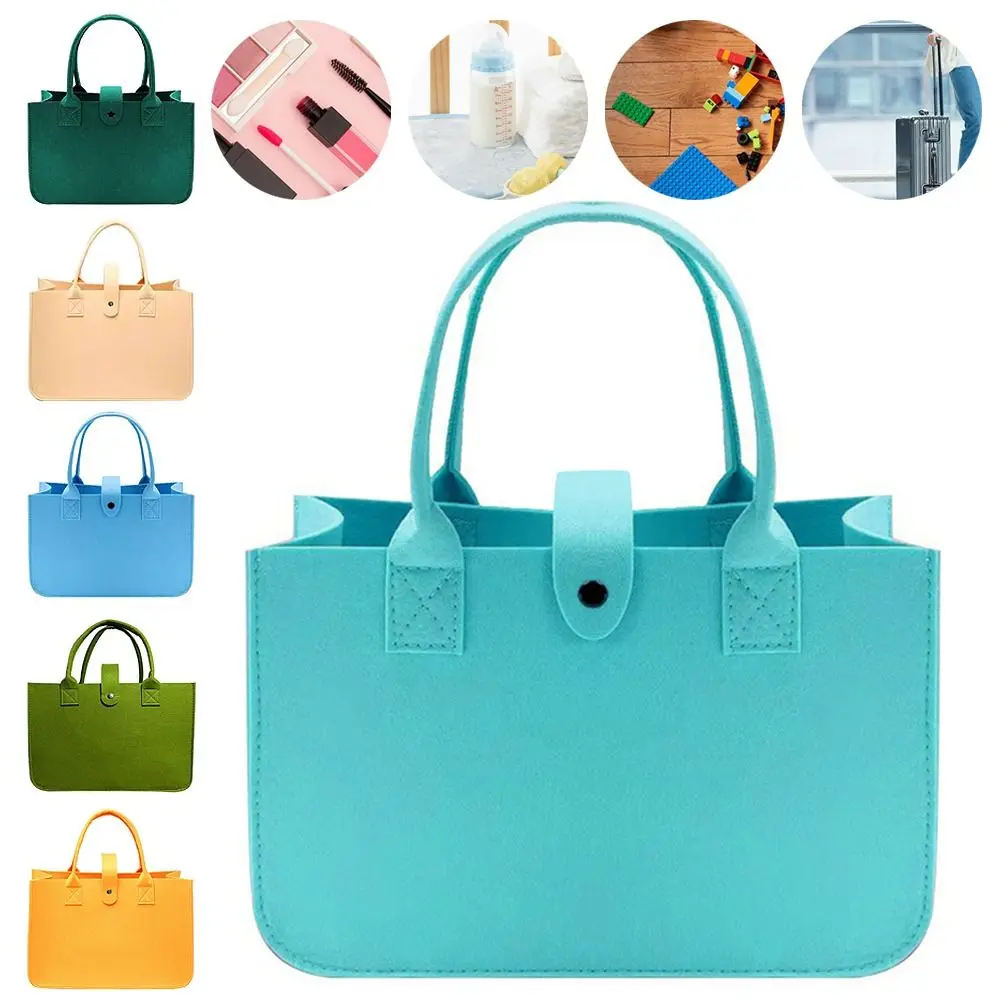 Portable Felt Felt Shoulder Bag Large Capacity Storage Organizer Crossbody Handbag Toy Sundries Messenger Bag Women