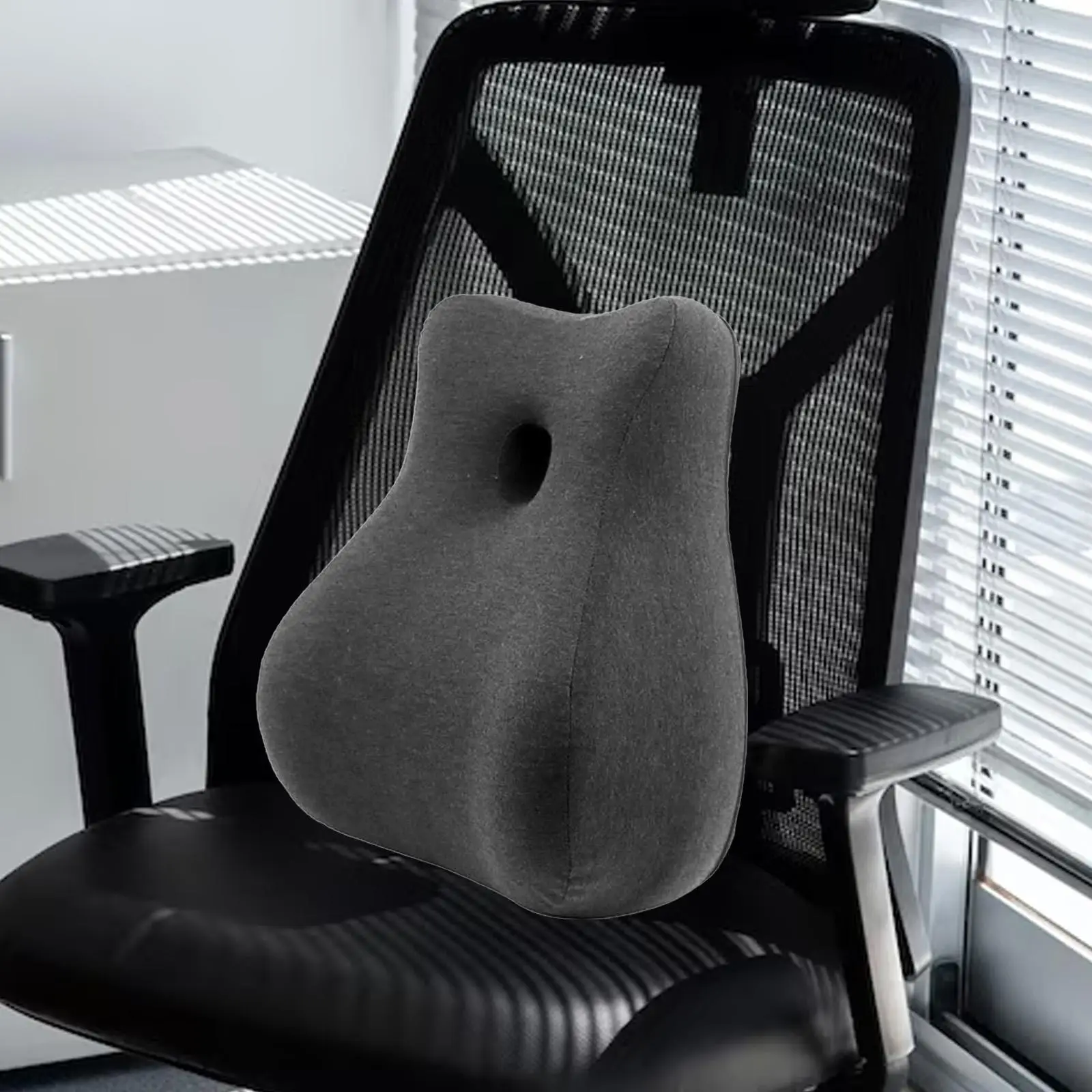 

Lumbar Support Pillow,Back Cushion with Removable Cover Comfortable Backrest Ergonomic for Office Chair Chair Seat Couch