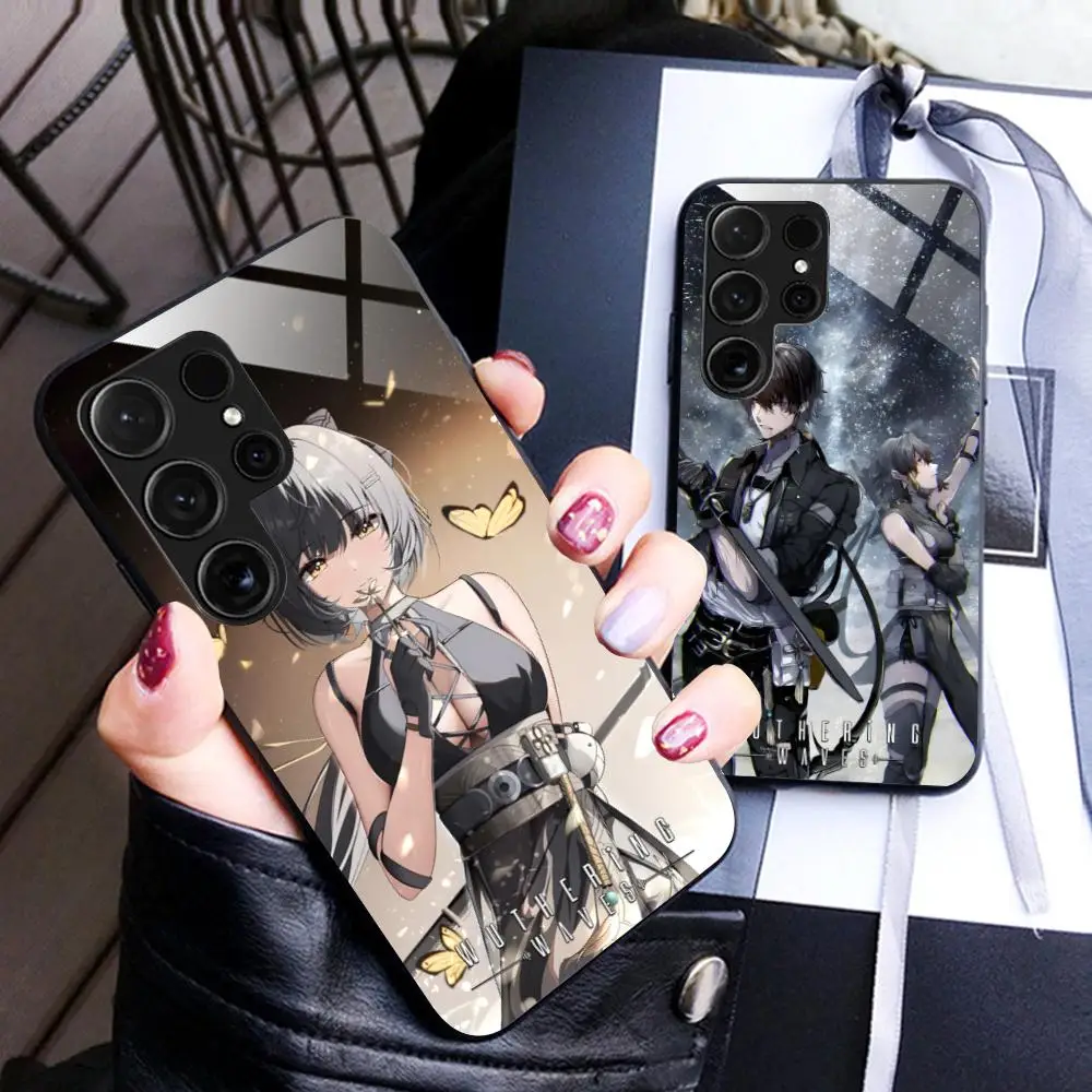 Wuthering Waves Rover Phone Case for Samsung Galaxy A56 55 54 53 52 51 36 35 34 23 16 15 5G Glass Protective Cover