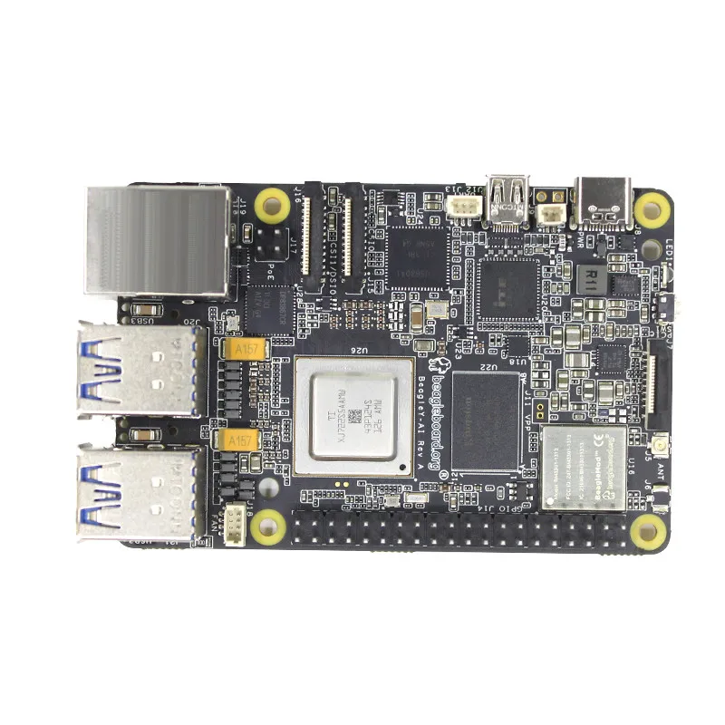 BEAGLEBOARD BeagleY-AI Development Board, 4 TOPS Computing Power, Linux Deep Learning Mainboard Kit