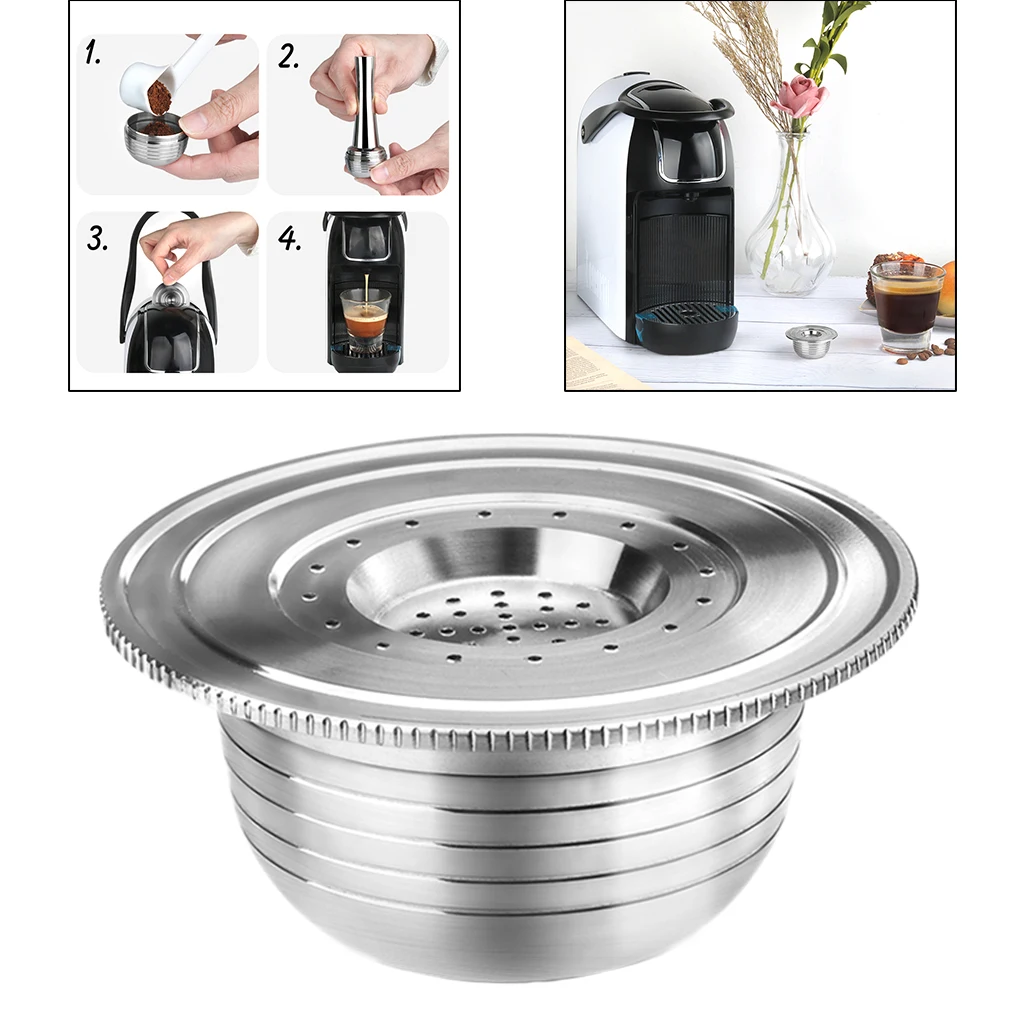 Stainless Steel Refillable Reusable Coffee Cup Filters Converter for Coffee Maker Machine