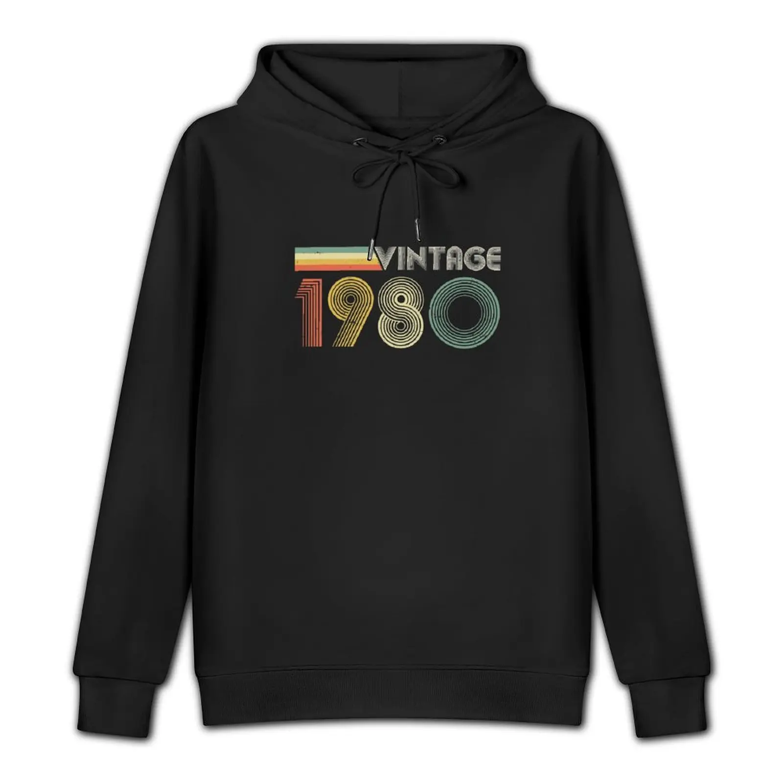 Vintage 1980, 44th Birthday Gift Pullover Hoodie autumn new products men wear aesthetic clothing men hoodie