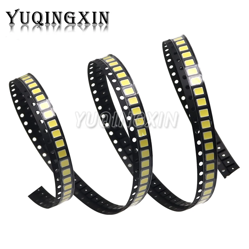 100pcs High Brightness SMD LED 2835 1W 0.5W 0.2W White 3V 6V 9V 18V 36V 150MA/100MA/30MA/60MA/80MA 6000-6500K