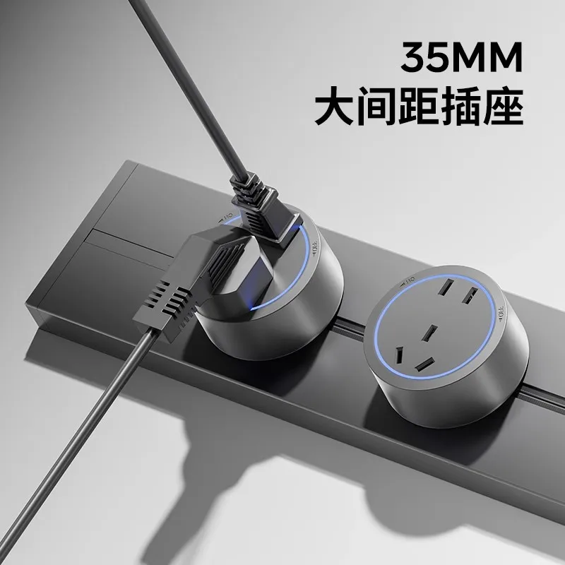 

With Switch Track Socket Movable Slide Rail Surface Mounted Power Strip Island Counter Household Kitchen