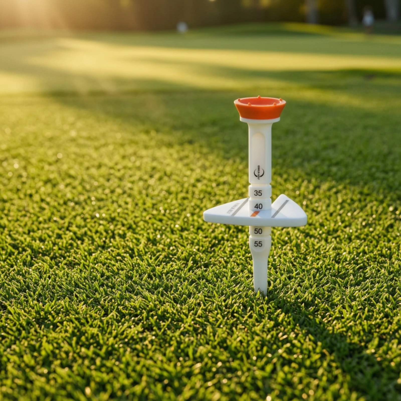 Adjustable Golf Tee Rubber Golf Tee with Support Plate Versatile Low-Height for Golfers, Driving Range, Backyard Practice