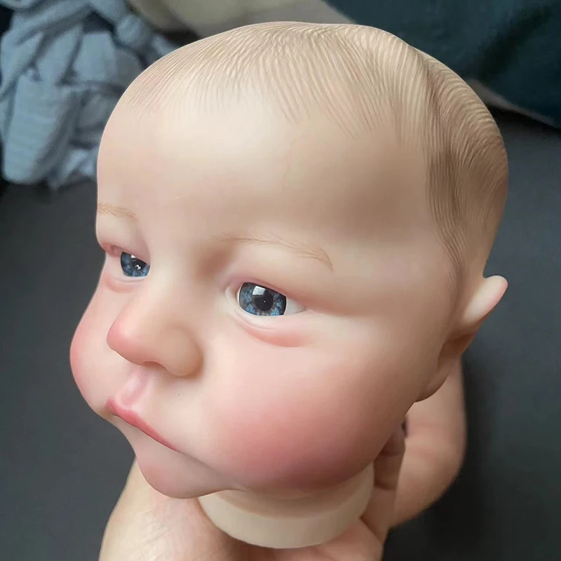 19inch Levi Awake Lifelike Reborn Doll Kits Multiple Layers Painting 3D skin Doll Parts Visible Veins With Hand Draw Hair