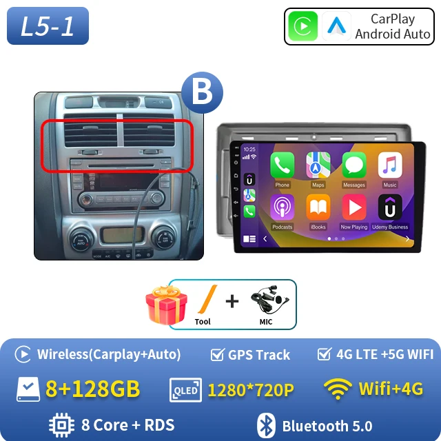 Android 16 autoradio voor Kia Sportage 2 2004 2005 2006 2007-2010 Auto Carplay GPS Multimedia Speler Stereo Navigatie Head Unit