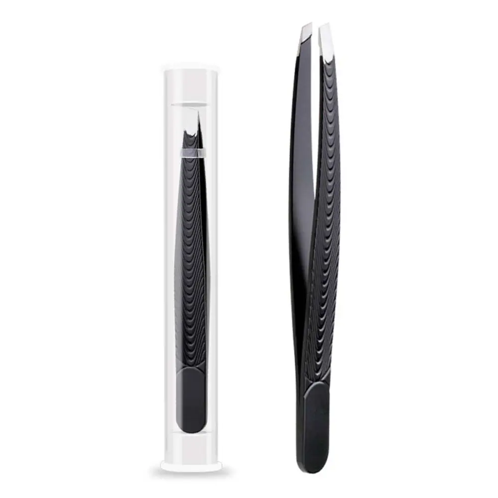 Extension Flat Mouth Plucking Clip Face Makeup Tool Beard Plucker Hair Removal Eyelashes Tweezers Eyebrow Trimming Tweezers