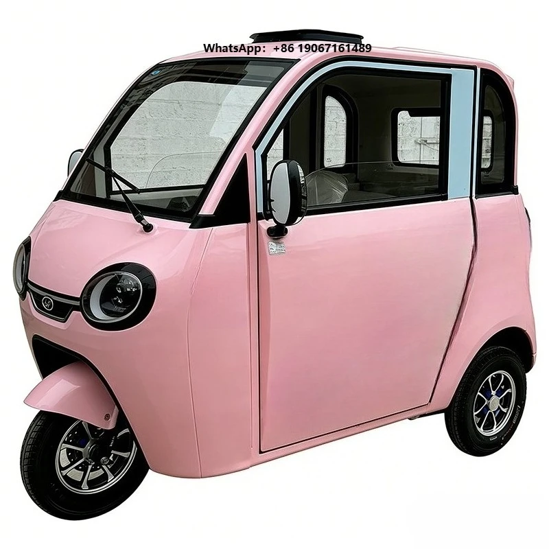Custom 100Km 150Ah Mini Compact 60V 1000W 2500W 3 Wheel Adult Passenger Electric Tricycle