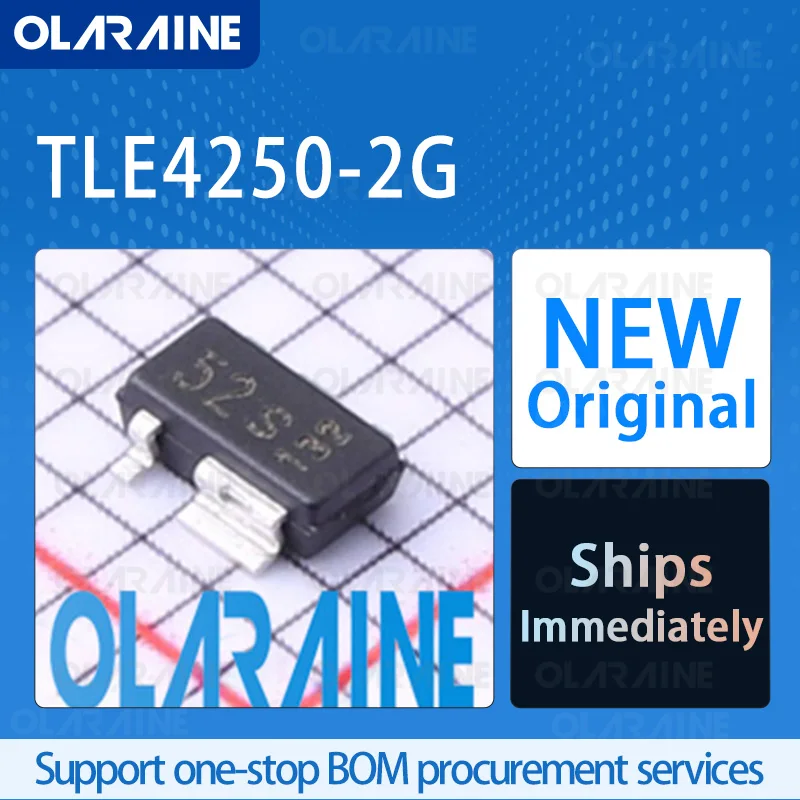 

5/10/100Pcs TLE4250-2G SCT-595-5 Original ic chip Low dropout voltage regulators RoHS voltage is 40 V Current 50 mA 1 Output