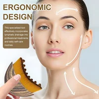 Brosse de contour lymphatique pour le visage, conçue de manière ergonomique pour s'adapter au masseur de drainage sculptant pour le visage et la peau avec précision 2