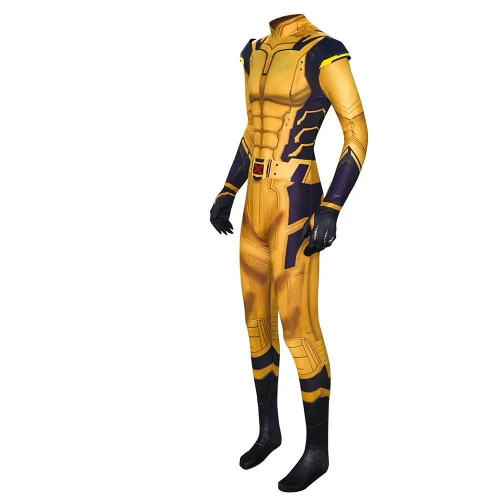 Wolverine Superhero James Cosplay Costume Outifits & Wolf Claw for Men Cool Performance Full Set for Halloween Cosplay Part view 2