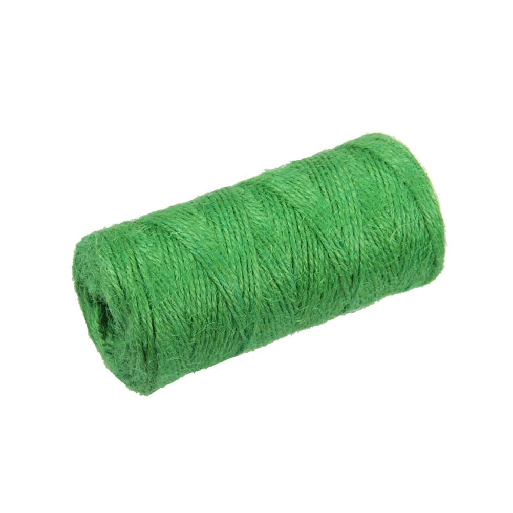 100M Rope and Crafts Rope For Gifts DIY Crafts Festive Decoration Bundling and Gardening (Green)