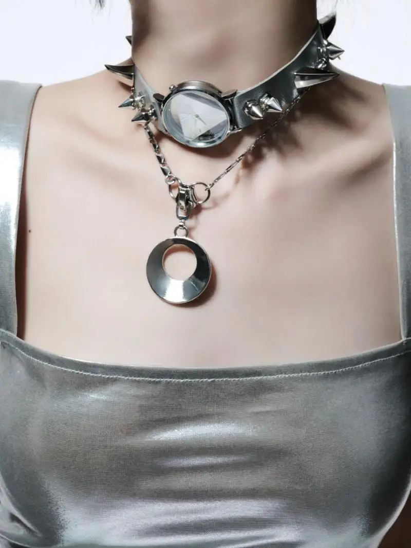 Necklace Watch Hip Hop Punk Style Unisex Jewelry Copper Alloy Fashion Party Gifts