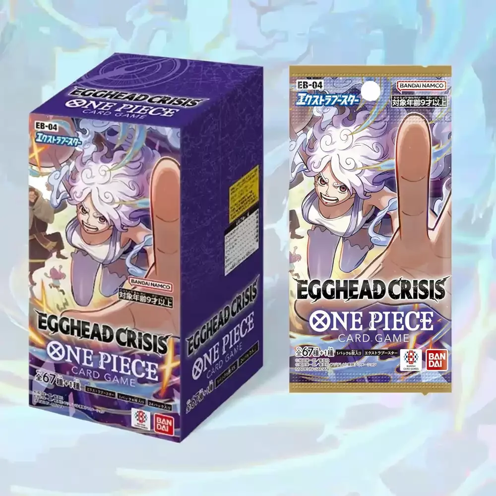 

One Piece Bandai TCG EB-04 Egghead Crisis Extra Booster Box Japanese Version 24 Packs 6 Cards per Pack Collectible Trading Cards