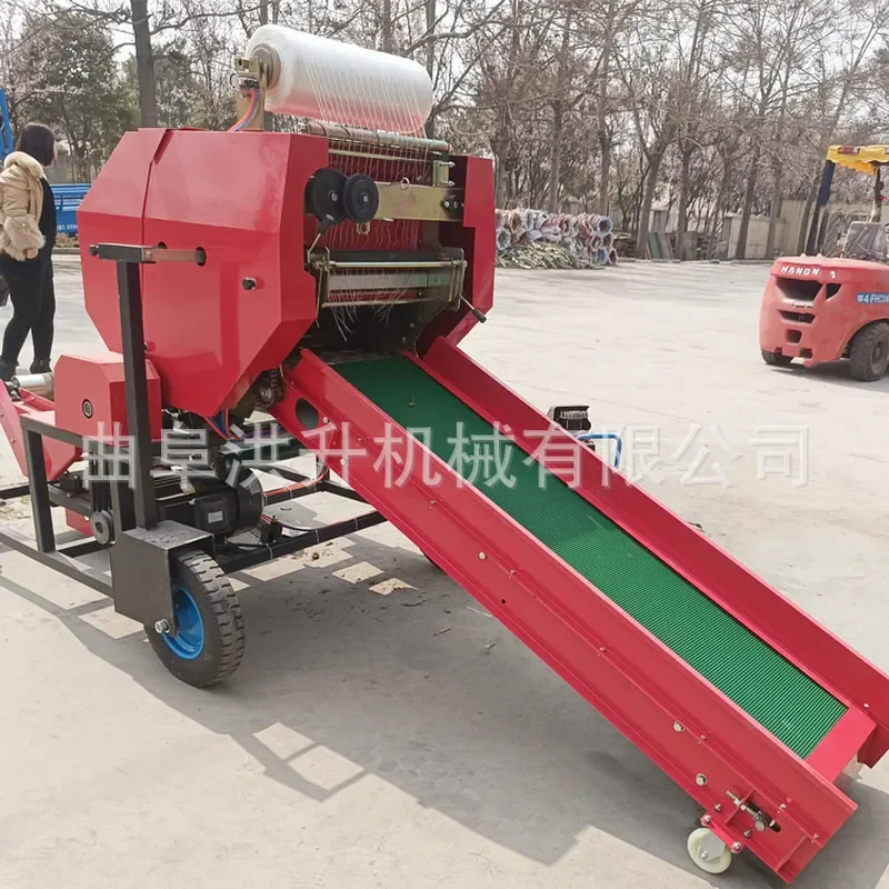 Customized On Demand 70 type silage baling and coating machine Automatic silage straw baler Large-scale breeding straw straw