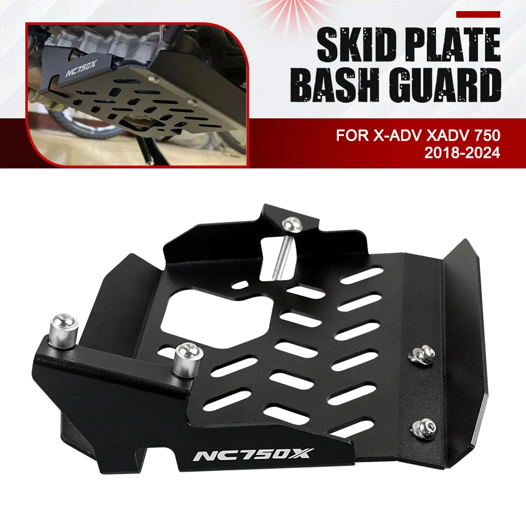 

For Honda X-ADV XADV 750 2018-2024 XADV750 NC750X 2023 Motorcycle Skid Plate Center Stand Engine Guard Chassis Protection Cover
