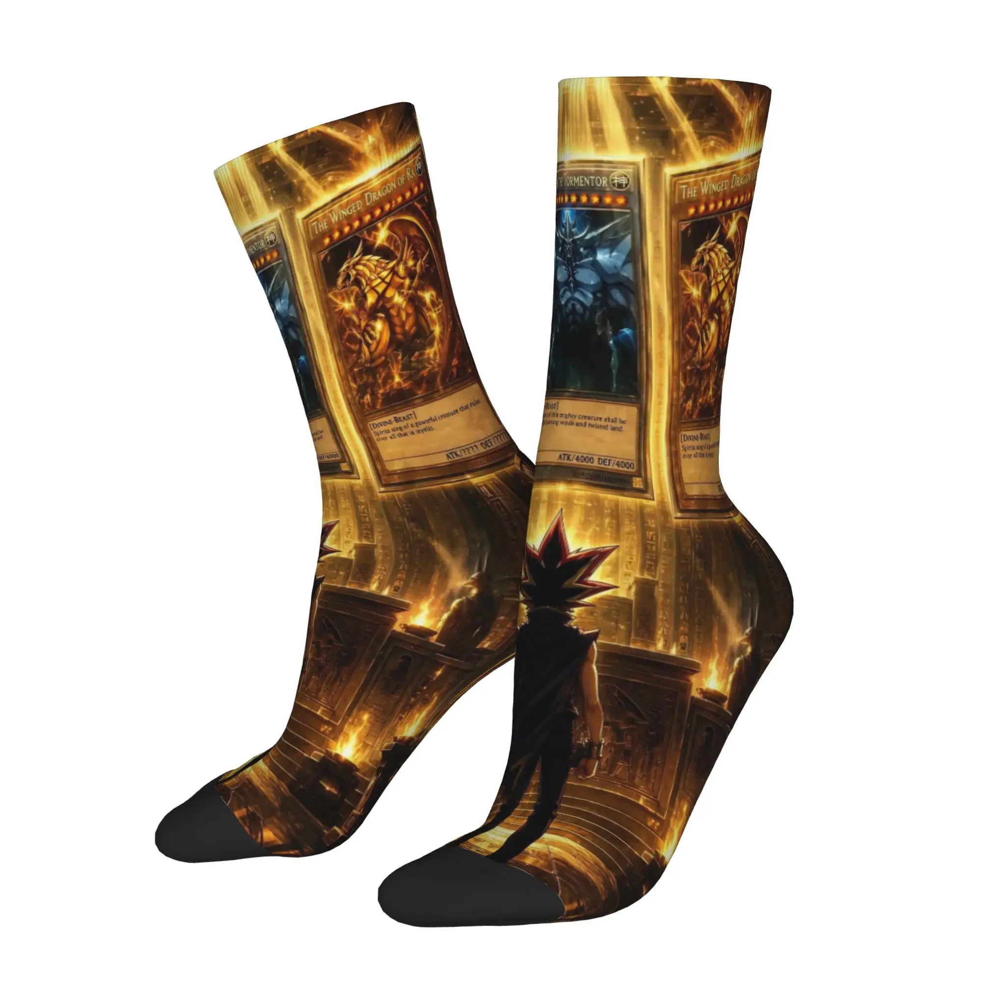 Casual  Men Women Socks Yu-Gi-Oh  Merchandise Comfortable  High Quality Socks All Season