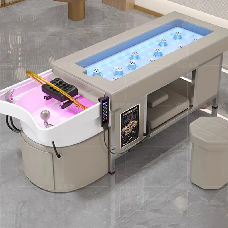 Hair Washbasins Shampoo Bowl Chair Spa Bed Women\'s Beauty Salon Chairs Water Hoop Japanese Scalp Treatment Massage Nail Products