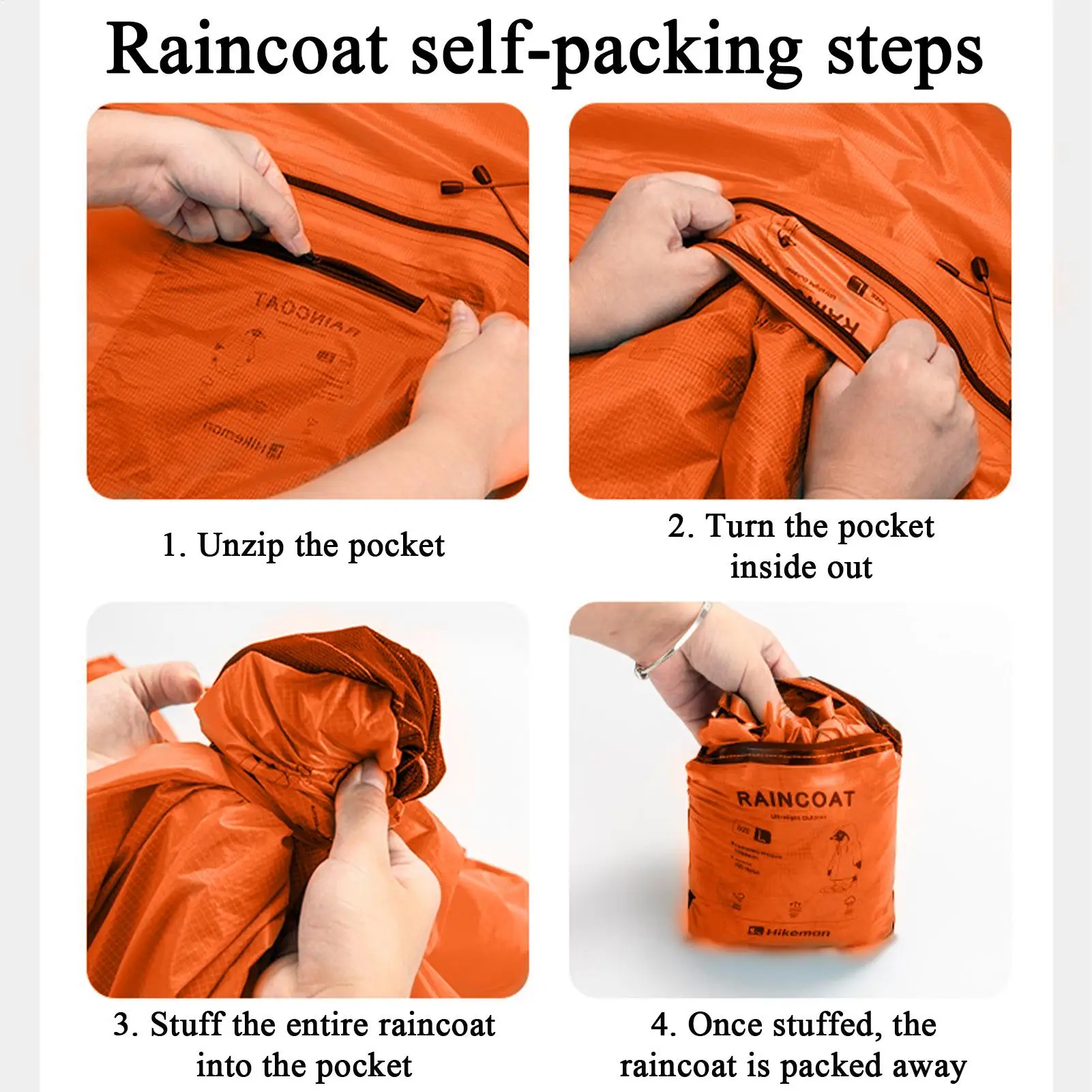 

Poncho For Rain Full Body Raingear With Hood Portable Travel Raincoat For Outdoor Hiking Camping Travel Survival Running Daily