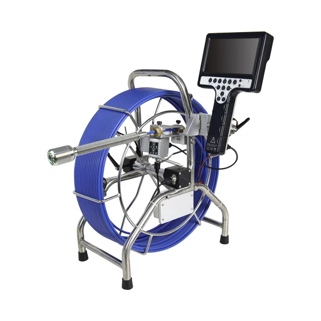 38mm Camera Head 7inch Screen 512 HZ Transmitter Pipe Locator Plumbing Pipeline Drain Camera Pipe Inspection Camera