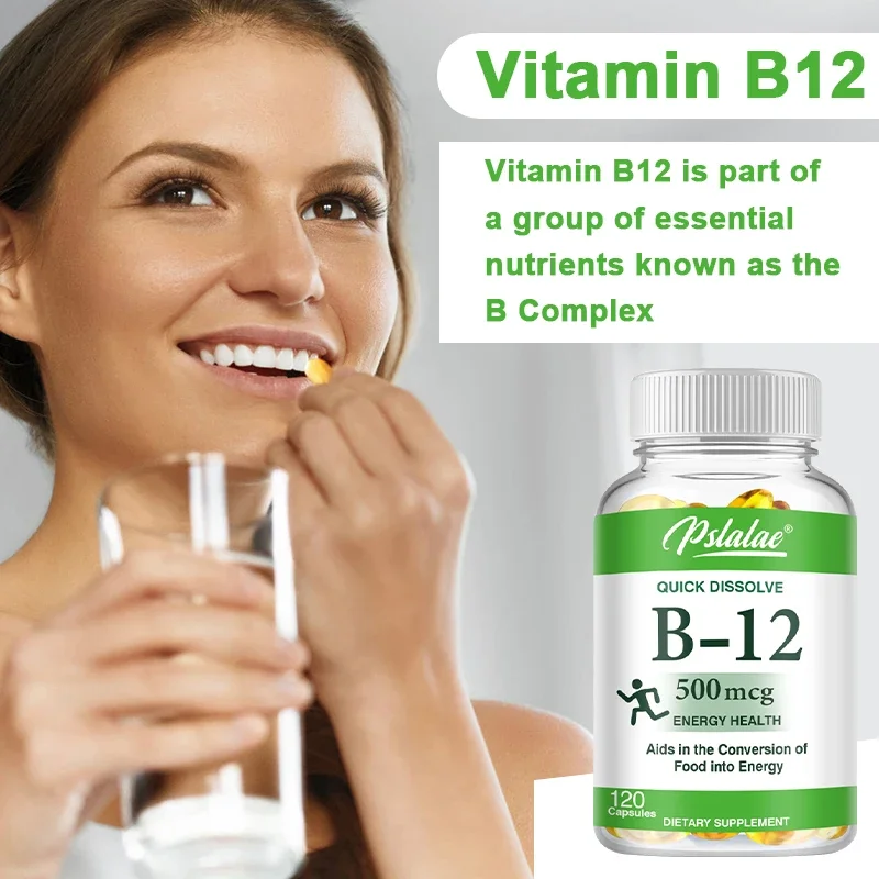 Vitamin B12 Supplement 500 mcg for optimal absorption