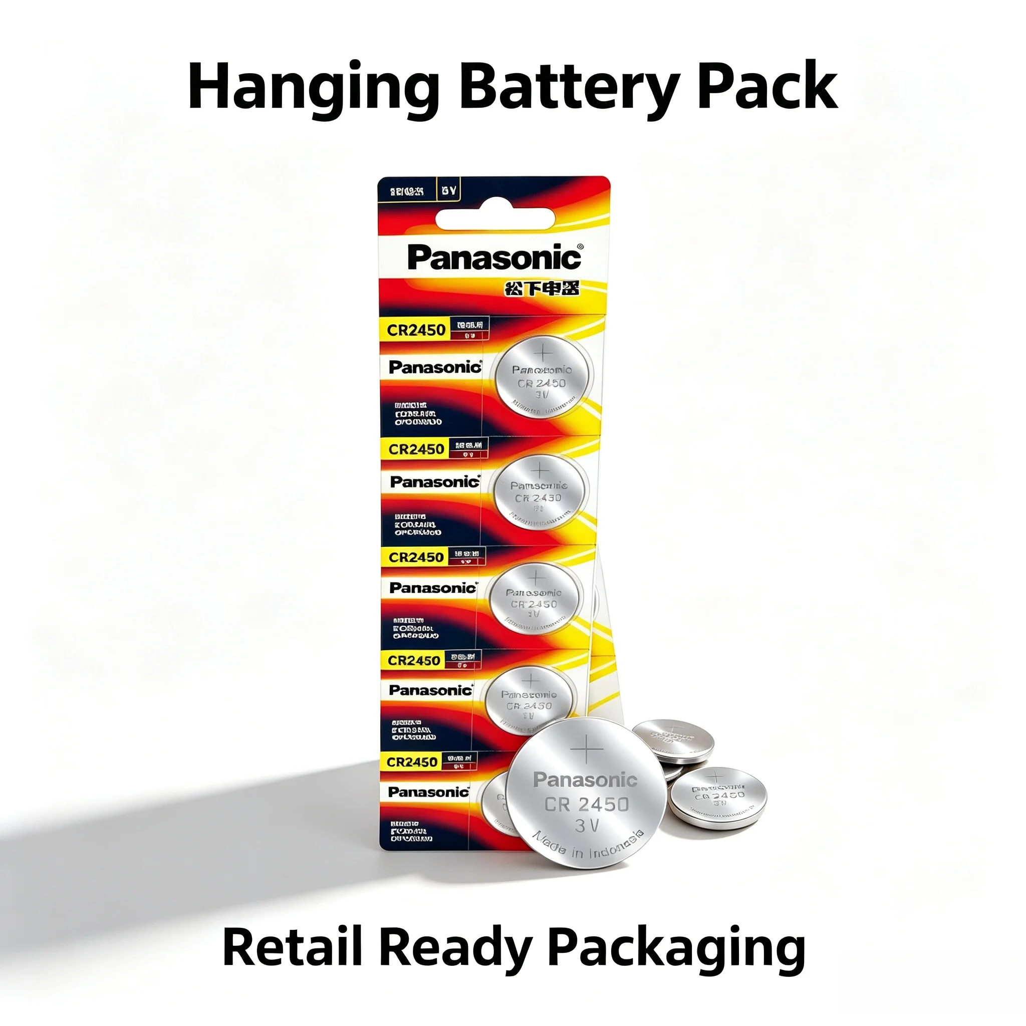 5-30PCS Panasonic CR2450 3V 600mAh Lithium Coin Button Cell Battery Compatible CR2450N ECR2450 BR2450 For Remote Clock Watch