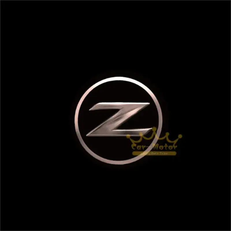 2 Pieces  Fairlady Z33 Z34 Z 350Z 370Z Solid Z 3D Logo LED Car Door Welcome Light Ghost Shadow Spotlight Laser Projector