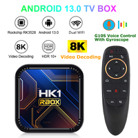 HK1 RBOX K8S Android 13 TV BOX Rockchip RK3528 4GB 32GB 64GB Media Player USB3.0 5G WIFI BT4.0 8K Vedio Decoding Set Top Box