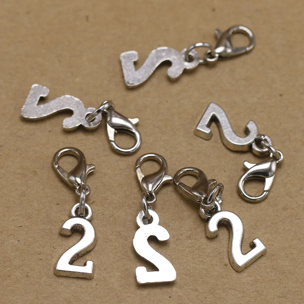 

20Pcs Alloy Pendant Charm Lobster Clasp Earrings DIY Jewelry Making Supplies for Necklace Bracelet Keychain Gifts