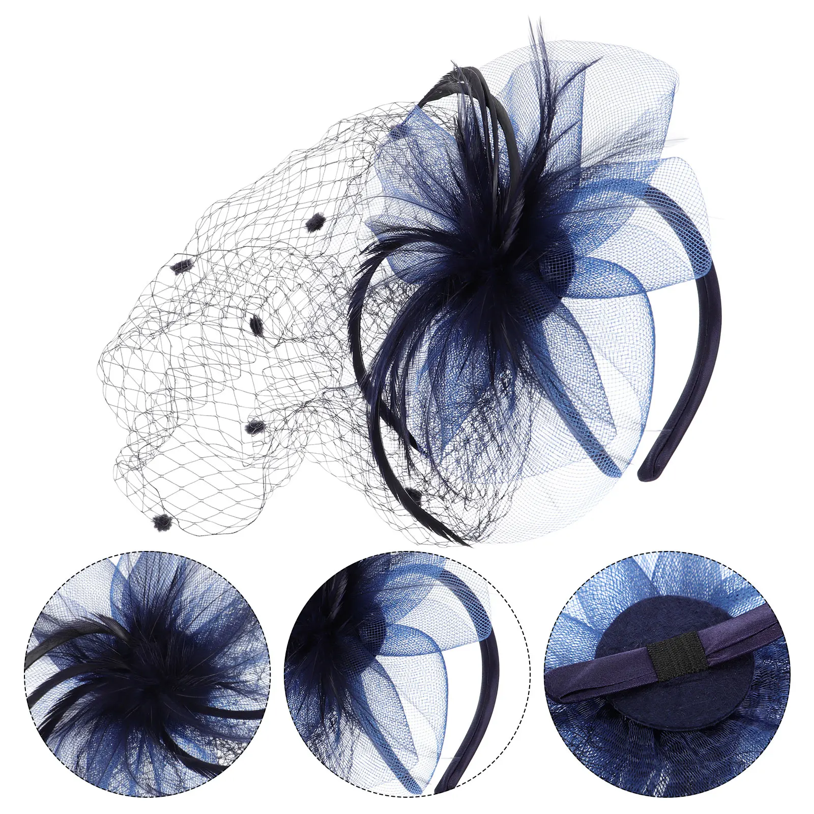 

1pc Mesh Hat Headdress Party Wedding Prom Banquet Gauze Hair Headwear Woman Lightweight Chic Stylish Costume Accessory