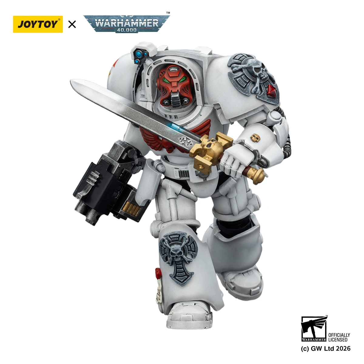 JOYTOY Warhammer 40,000 1/18 Action Figure White Scars Terminator 1 Anime Military Model