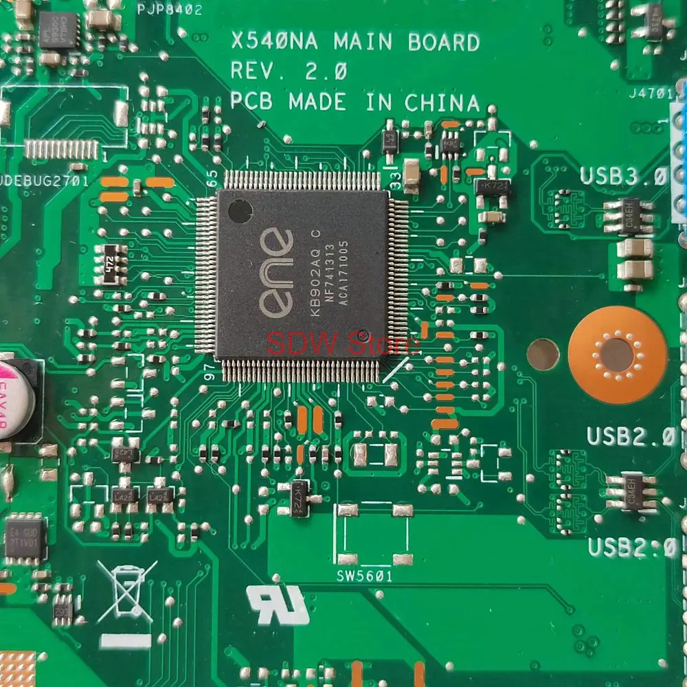 X540NA BOARD For Asus X540N X540NA R540N D540NA Laptop Motherboard With N3350 processor 4GB RAM Notebook Mainboard Tested OK