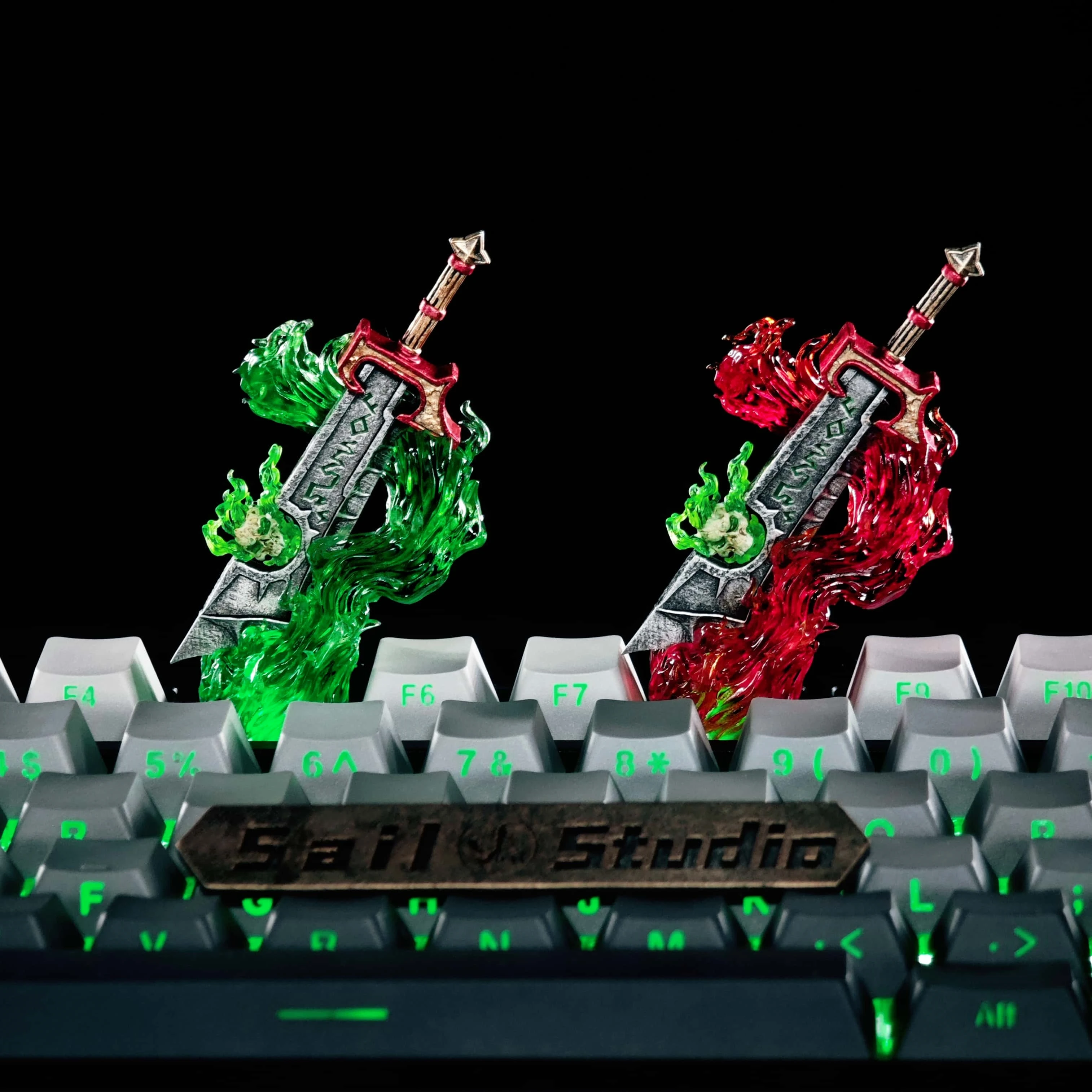 World of Warcraft Ashbringer Artisan Keycap resina personalizado hecho a mano teclado tapa juego Keycap Teclado mecánico accesorios regalos