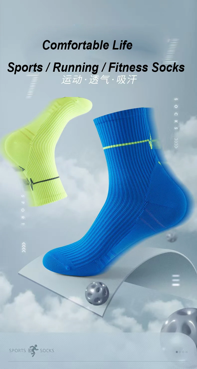 1/3/10 Pairs Professionelle Lauf Socken männer Frauen Marathon Whiteline Radfahren Socken Männer Dame Sport Laufsport Socken – Detail 3