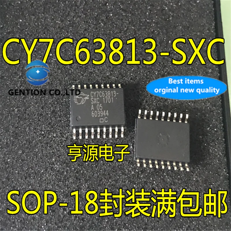 10Pcs  CY7C63813 CY7C63813-SXC SOP-18 USB Interface chip peripheral control IC components in stock  100% new and original