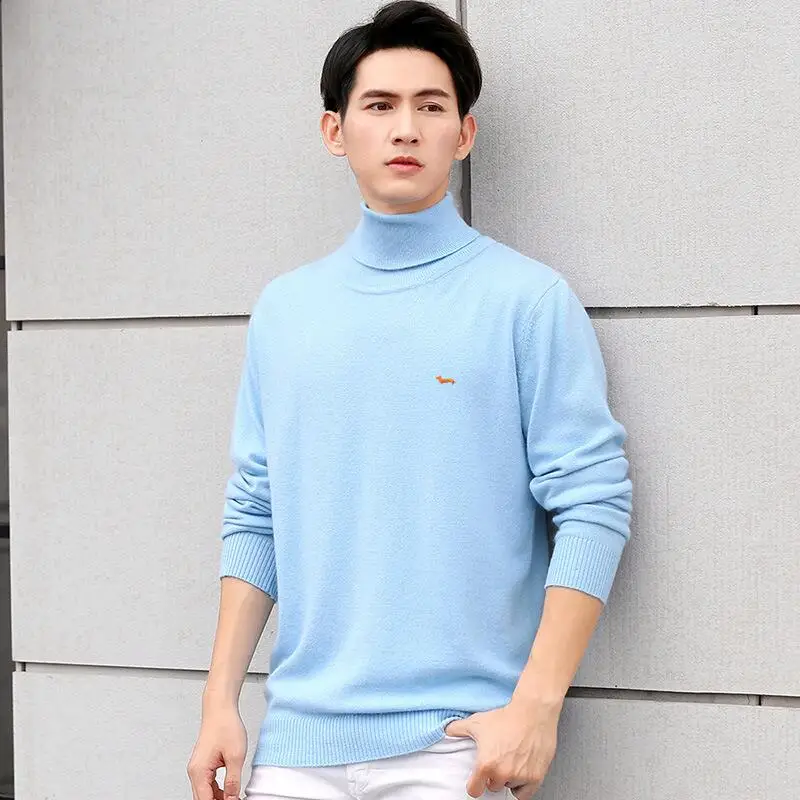 

New Men Autumn Winter Spring Autumn Casual Sweater Long Sleeve Pullovers Jersey Harmont V-Neck Blaine Embroidery Sweaters