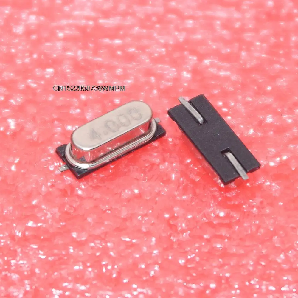 100PCS/LOT New and Original 4 MHZ 49 SMD patch 4.000 MHZ passive crystal vibration 4mhz 4.00mhz 49smd 4.000M