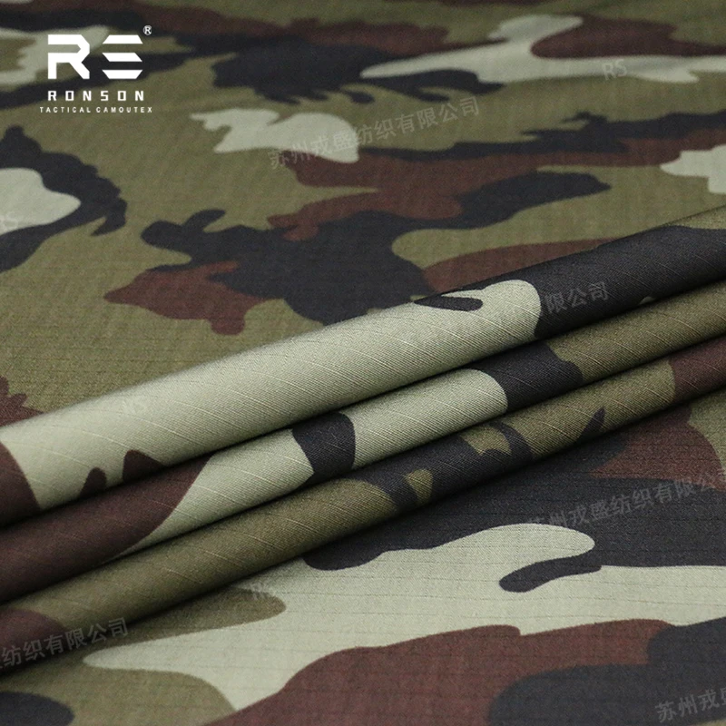 hot sale 50% Nylon 50% Cotton Ripstop fabric IRISH DPM Camouflage NYCO5050 tactical fabric use for uniform in stock